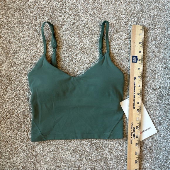 Lululemon Align Cropped Cami Tank Top A/B Cup, GREU, NWT, Size 0 - Picture 7 of 7